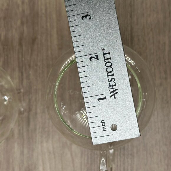 Oenophilia Vintage Set of 2 Wino Sippers 3-Point Base Built In Straw Transparent - Picture 12 of 13